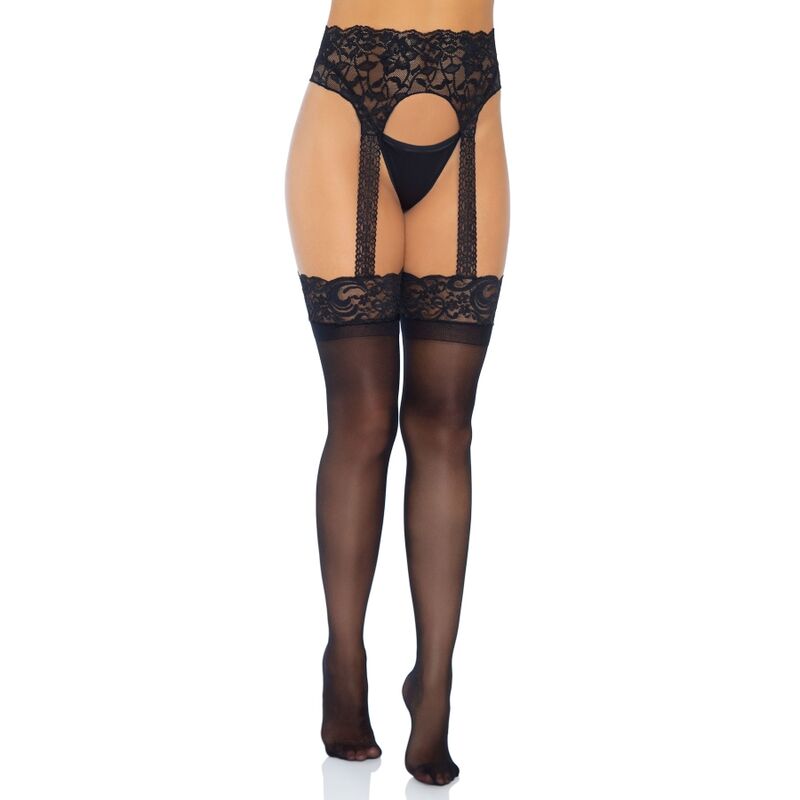 LEG AVENUE - MEDIAS CON LIGUERO OPACAS TALLA ÚNICA LEG AVENUE HOSIERY