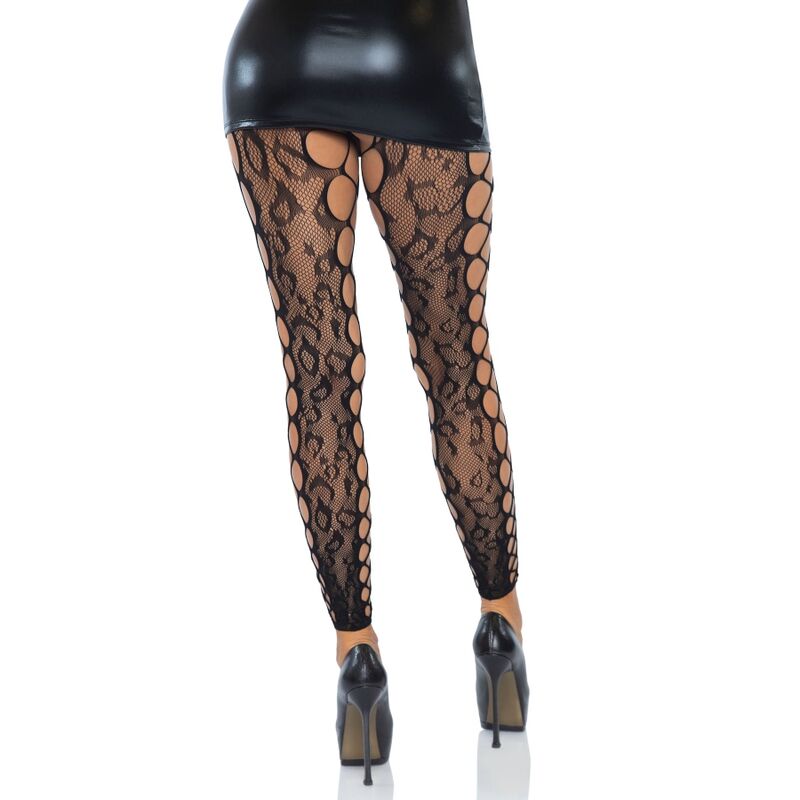 LEG AVENUE - FOOTLESS CROTHLESS TIGHTS ONE SIZE LEG AVENUE HOSIERY