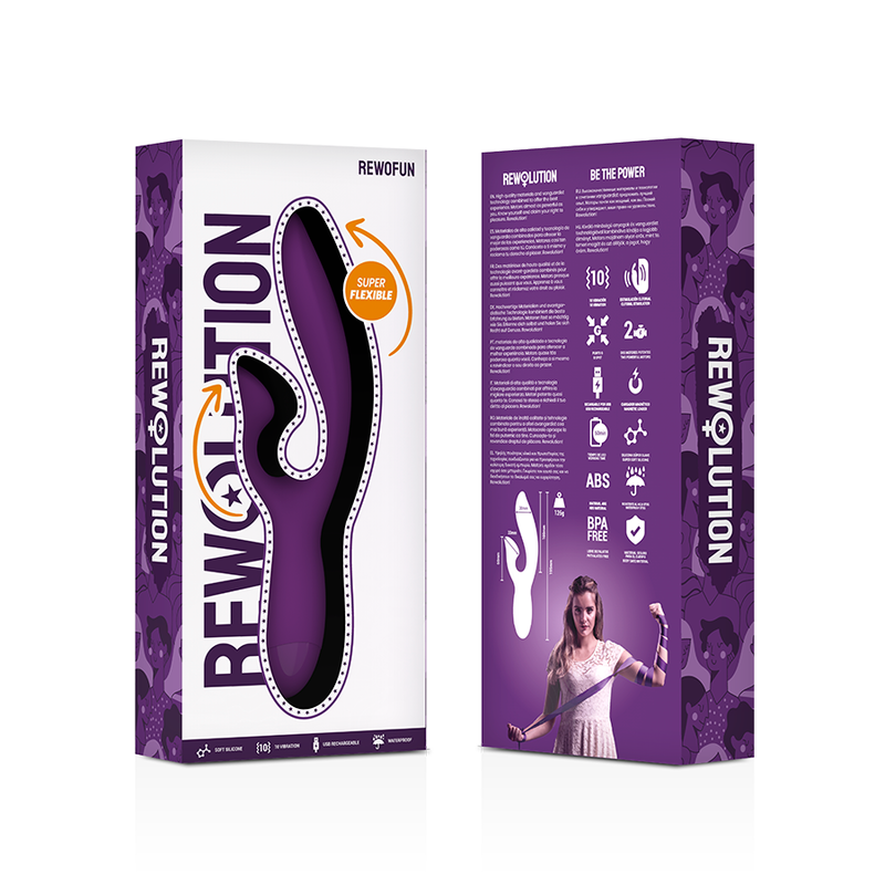 REWOLUTION - REWOFUN VIBRADOR FLEXIBLE CON RABBIT REWOLUTION