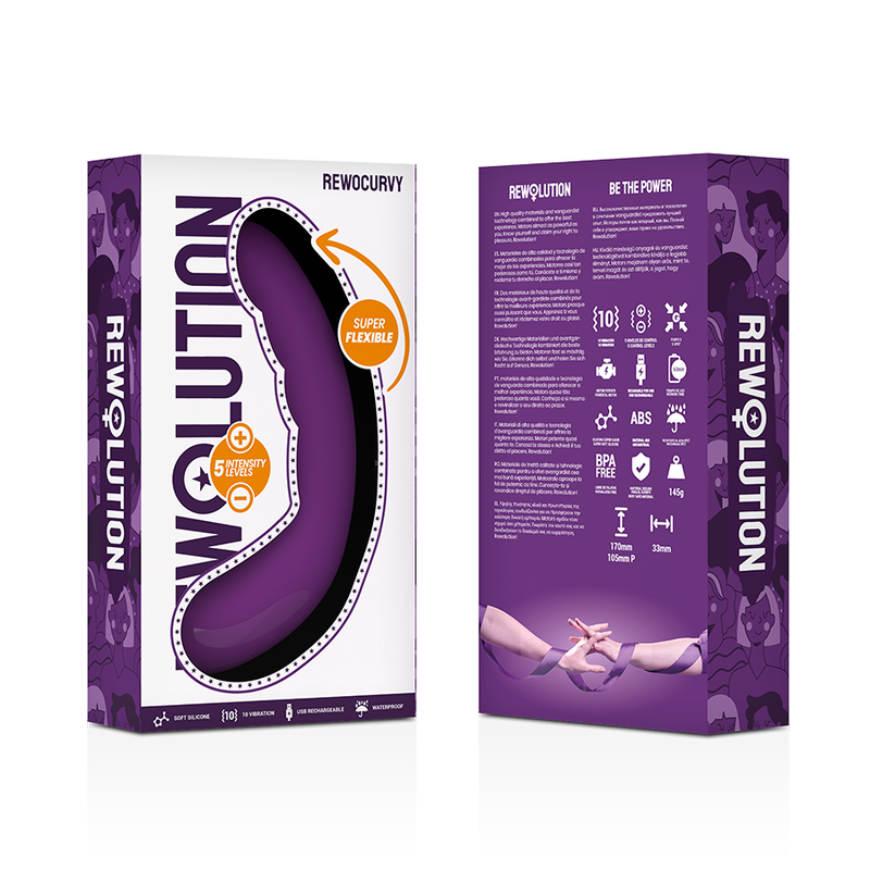 REWOLUTION - REWOCURVY VIBRADOR FLEXIBLE RECARGABLE REWOLUTION