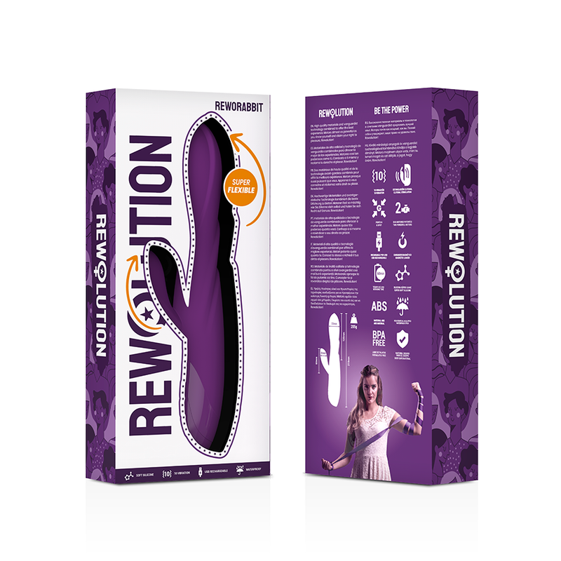 REWOLUTION - REWORABBIT VIBRADOR FLEXIBLE CON RABBIT REWOLUTION