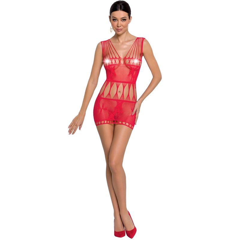 PASSION - WOMAN BS090 BODYSTOCKING ROJO TALLA ÚNICA PASSION WOMAN
