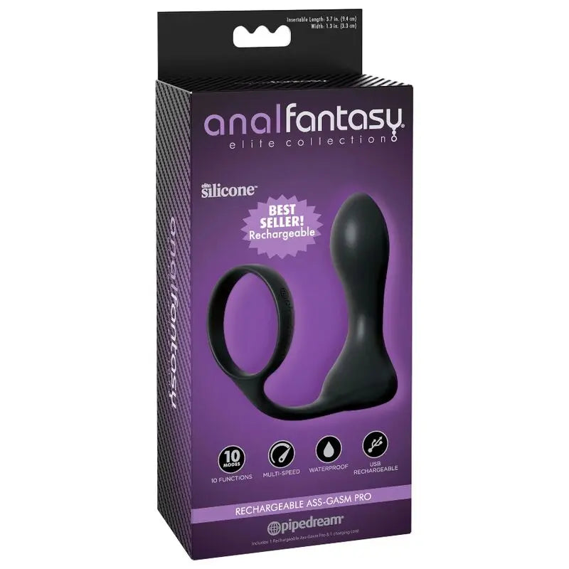ANAL FANTASY ELITE COLLECTION - ASS-GASM PRO RECARGABLE ANAL FANTASY ELITE COLLECTION