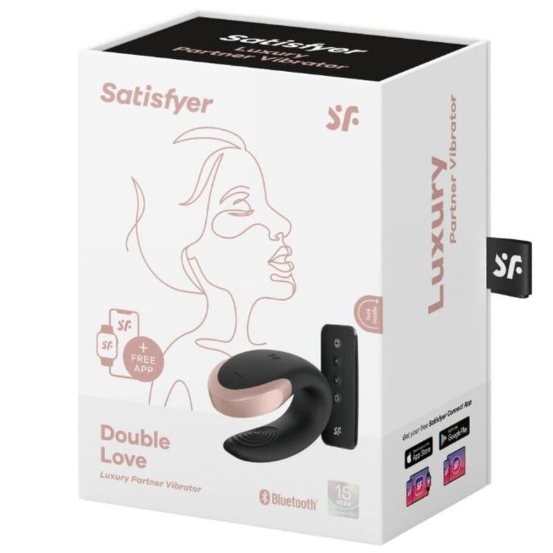 SATISFYER - APP DOUBLE LOVE VIBRADOR PAREJAS LUXURY NEGRO SATISFYER PARTNER