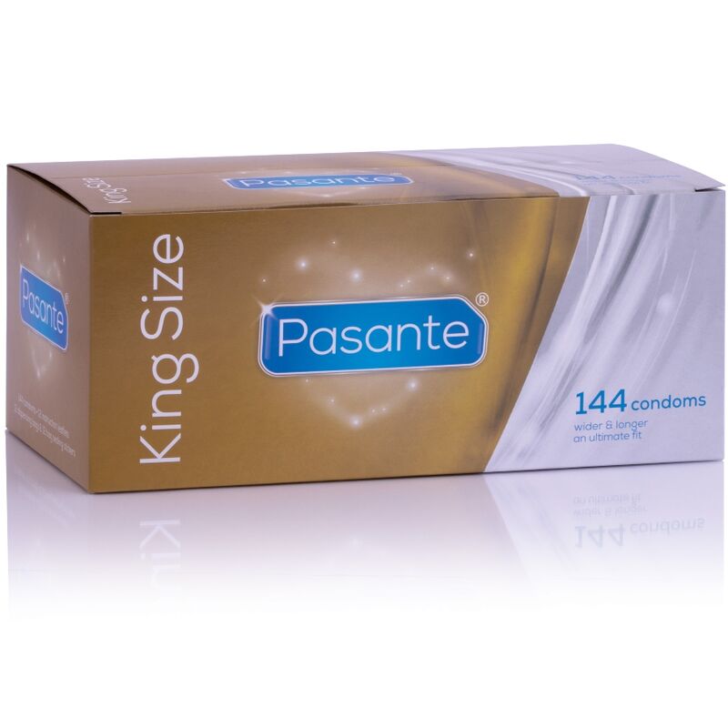 PASANTE - PRESERVATIVOS KING MS LARGOS Y ANCHOS CAJA 144 UNIDADES PASANTE