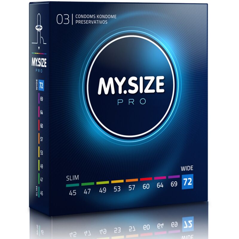 MY SIZE - PRO PRESERVATIVOS 72 MM 3 UNIDADES MY SIZE PRO