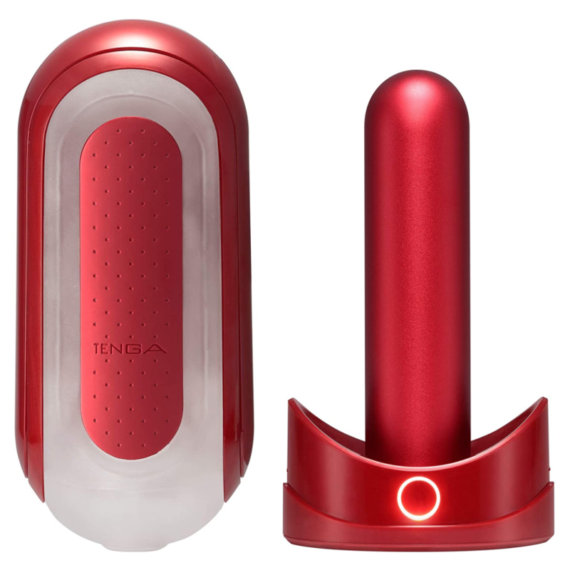TENGA - FLIP 0 ZERO ROJO CON CALENTADOR TENGA