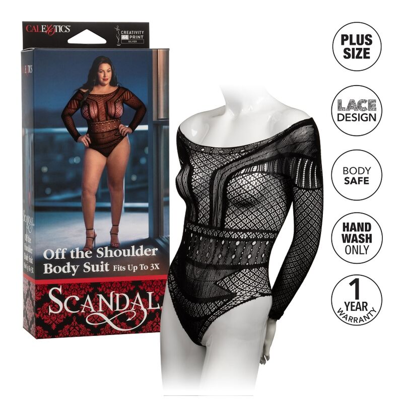 CALEXOTICS - SCANDAL TEDDY PLUS SIZE CALEXOTICS