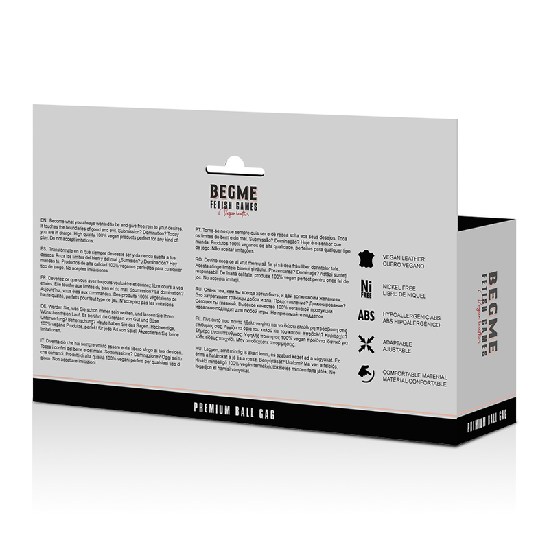 BEGME - RED EDITION MORDAZA CUERO VEGANO BEGME RED EDITION