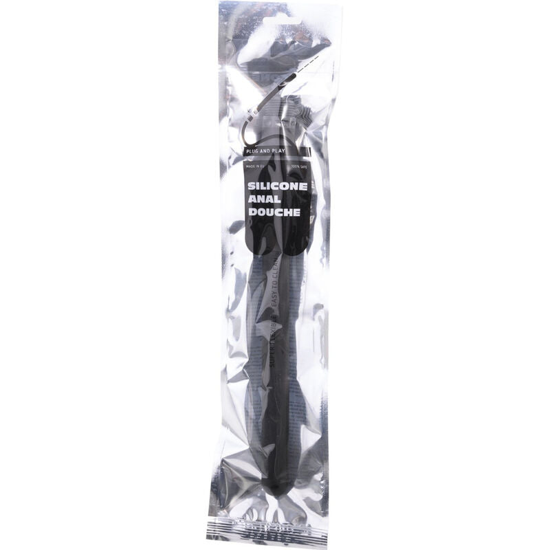 ALL BLACK - DUCHA ANAL SILICONA 27 CM ALL BLACK