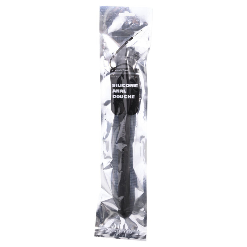 ALL BLACK - DUCHA ANAL HINCHABLE SILICONA 27 CM ALL BLACK