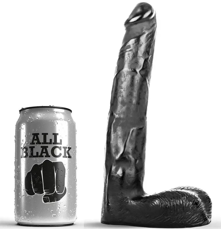 ALL BLACK - DILDO REALISTICO 21 CM ALL BLACK