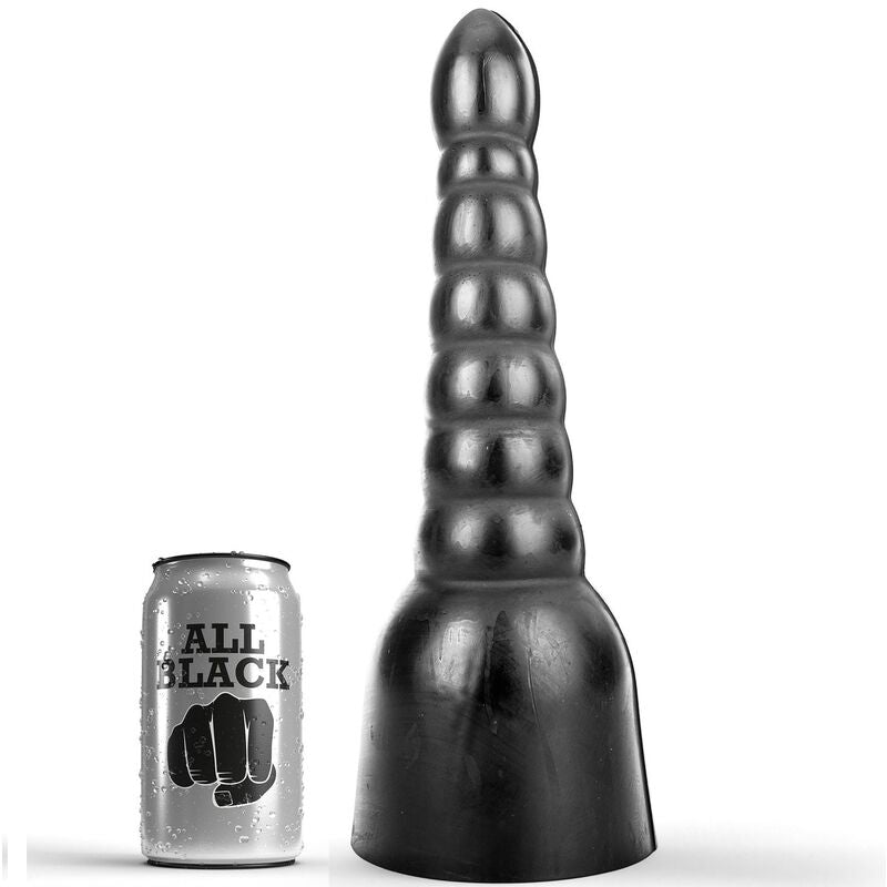 ALL BLACK - DILDO 34 CM ALL BLACK