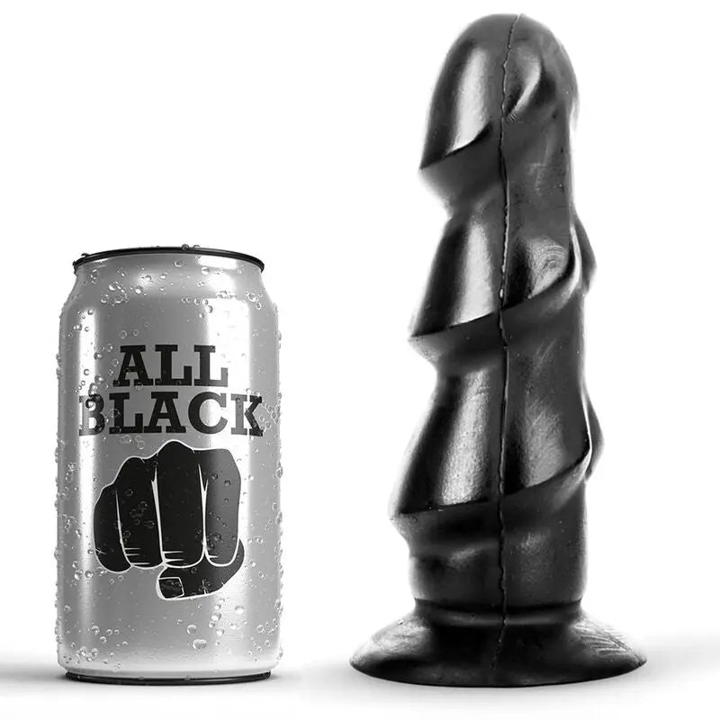 ALL BLACK - DILDO 17 CM ALL BLACK
