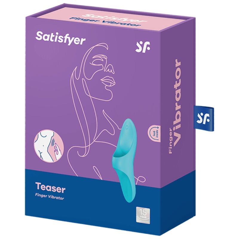 SATISFYER - TEASER DEDAL VIBRADOR AZUL LIGHT SATISFYER VIBRATOR