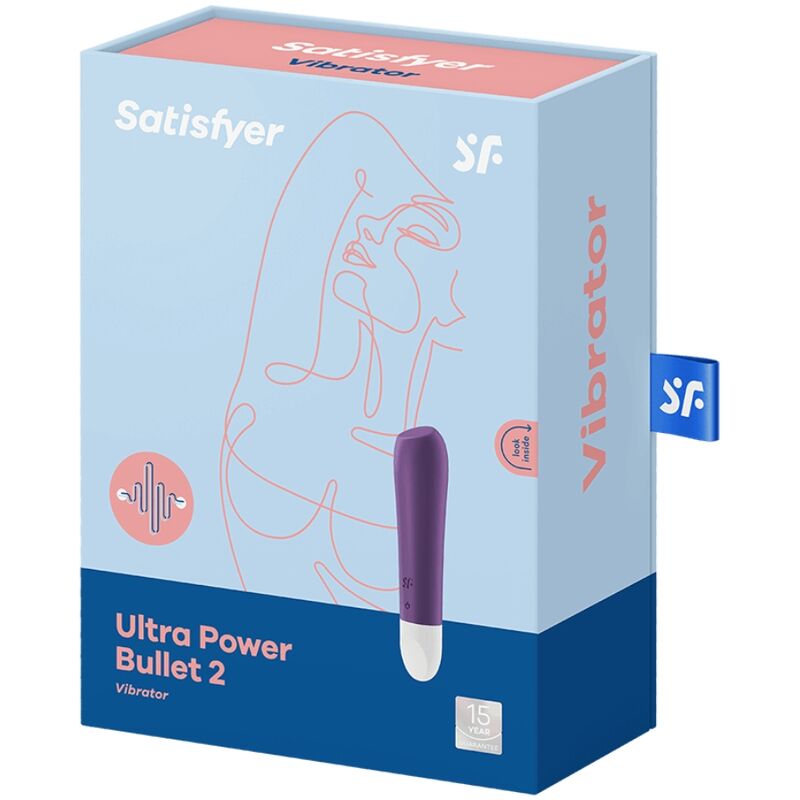 SATISFYER - ULTRA POWER BULLET 2 BALA VIBRADORA MORADA SATISFYER VIBRATOR