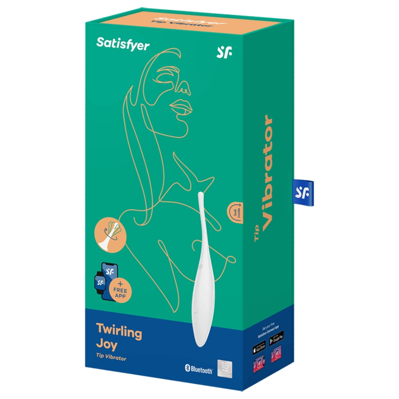 SATISFYER - TWIRLING JOY ESTIMULADOR CLITORIS BLANCO SATISFYER CONNECT