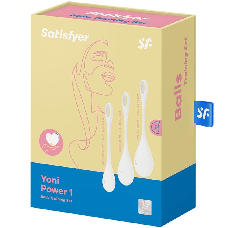 SATISFYER - YONI POWER 1 KIT DE ENTRENAMIENTO BLANCO SATISFYER BALLS