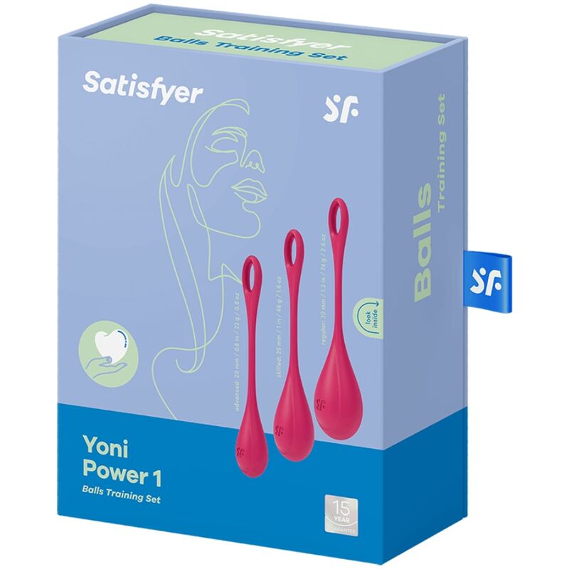 SATISFYER - YONI POWER 1 KIT DE ENTRENAMIENTO ROJO SATISFYER BALLS