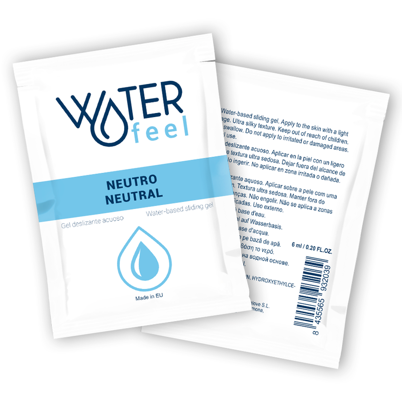 WATERFEEL - GEL DESLIZANTE BASE AGUA NEUTRO 6 ML WATERFEEL