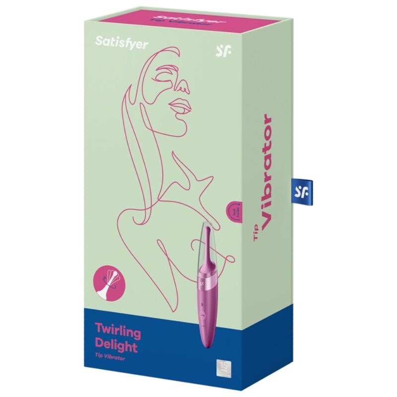 SATISFYER - TWIRLING DELIGHT ESTIMULADOR CLITORIS MORADO SATISFYER VIBRATOR