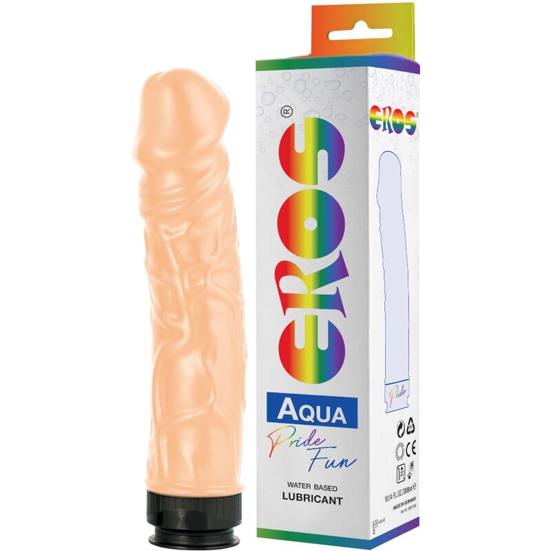 PRIDE - EROS AQUA LGBT PRIDE DILDO CON LUBRICANTE BASE AGUA PRIDE