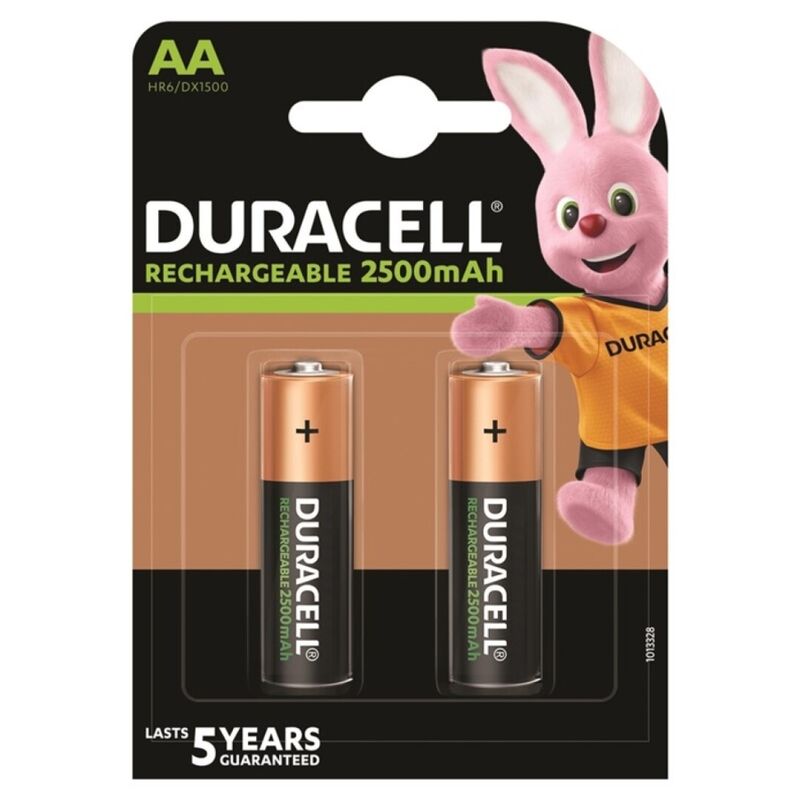 DURACELL - PILA RECARGABLE HR6 AA 2500mAh BLISTER*2 DURACELL