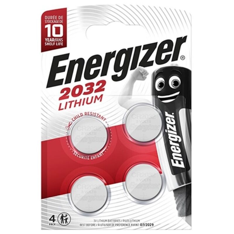 ENERGIZER - PILA BOTON LITIO CR2032 3V BLISTER*4 ENERGIZER