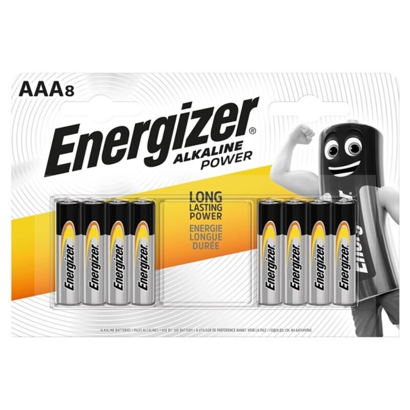 ENERGIZER - ALKALINE POWER PILA ALCALINA AAA LR03 BLISTER*8 ENERGIZER