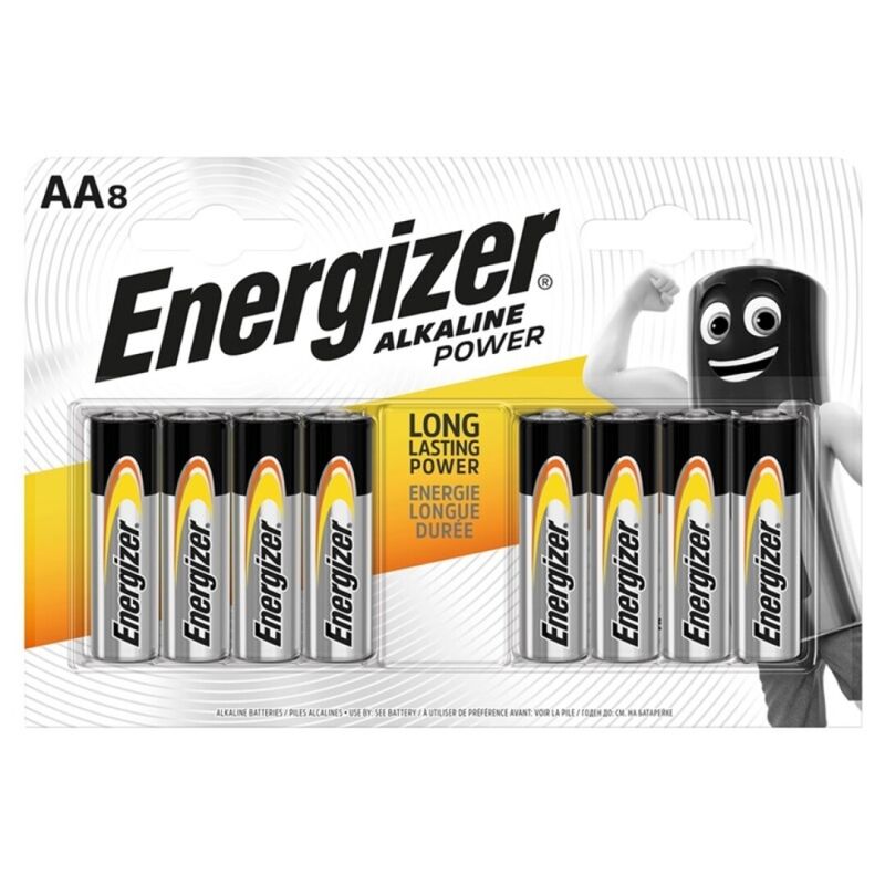ENERGIZER - ALKALINE POWER PILA ALCALINA AA LR6 BLISTER*8 ENERGIZER