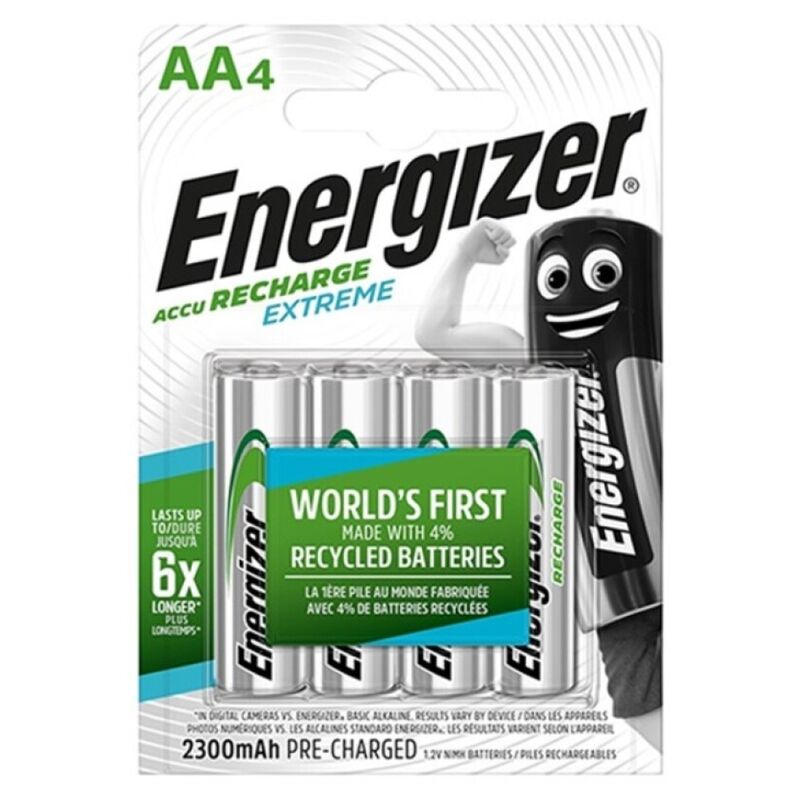 ENERGIZER - EXTREME PILA RECARGABLE HR6 AA 2300mAh BLISTER*4 ENERGIZER