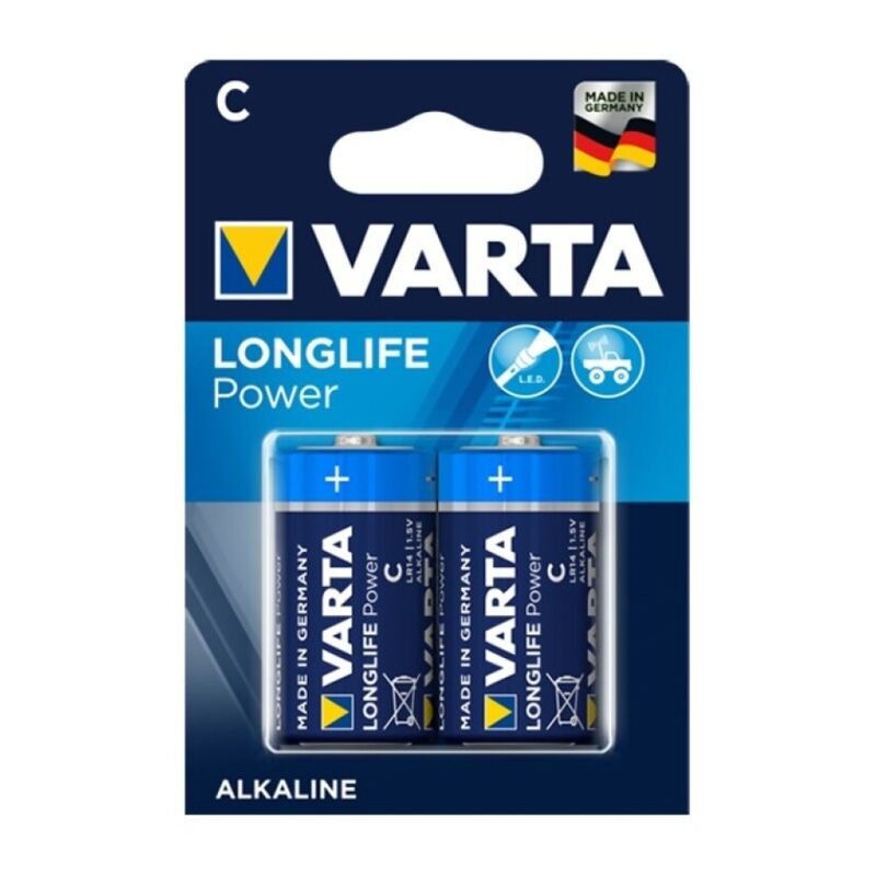 VARTA - LONGLIFE POWER PILA ALCALINA C LR14 BLISTER*2 VARTA