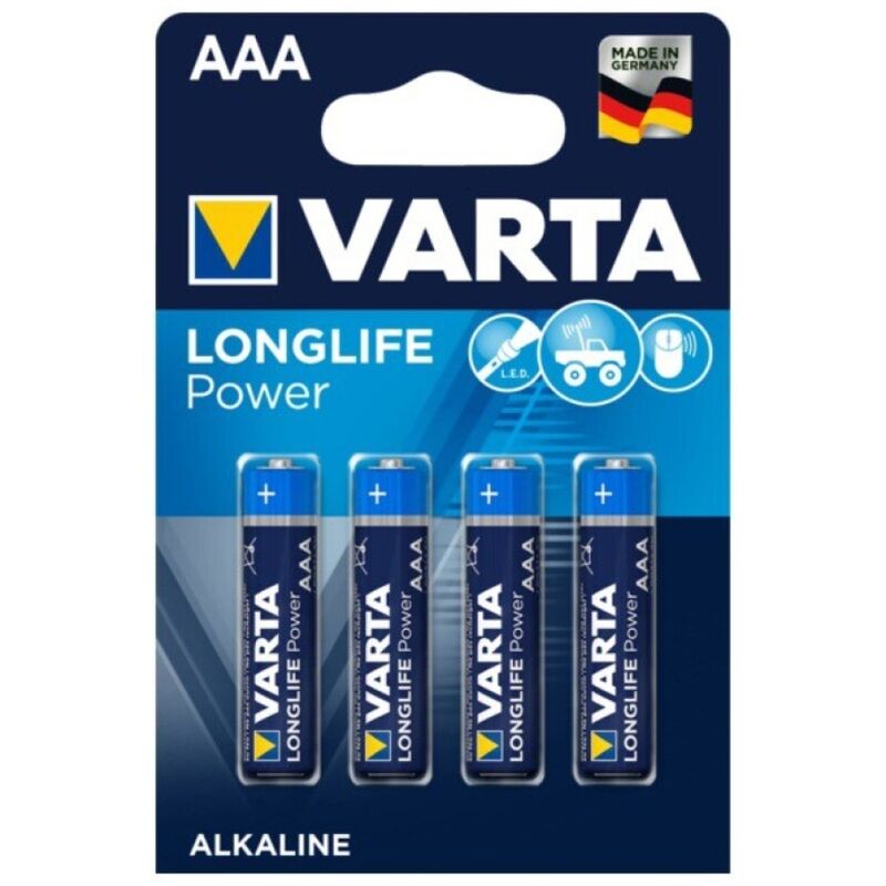 VARTA - LONGLIFE POWER PILA ALCALINA AAA LR03 BLISTER*4 VARTA