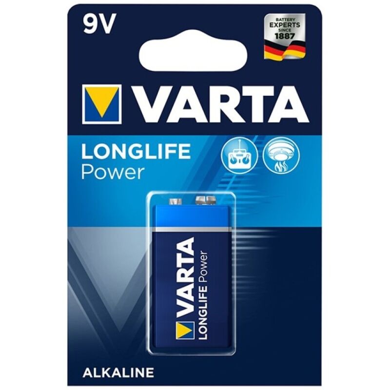 VARTA - LONGLIFE POWER PILA ALCALINA 9V LR61 BLISTER*1 VARTA