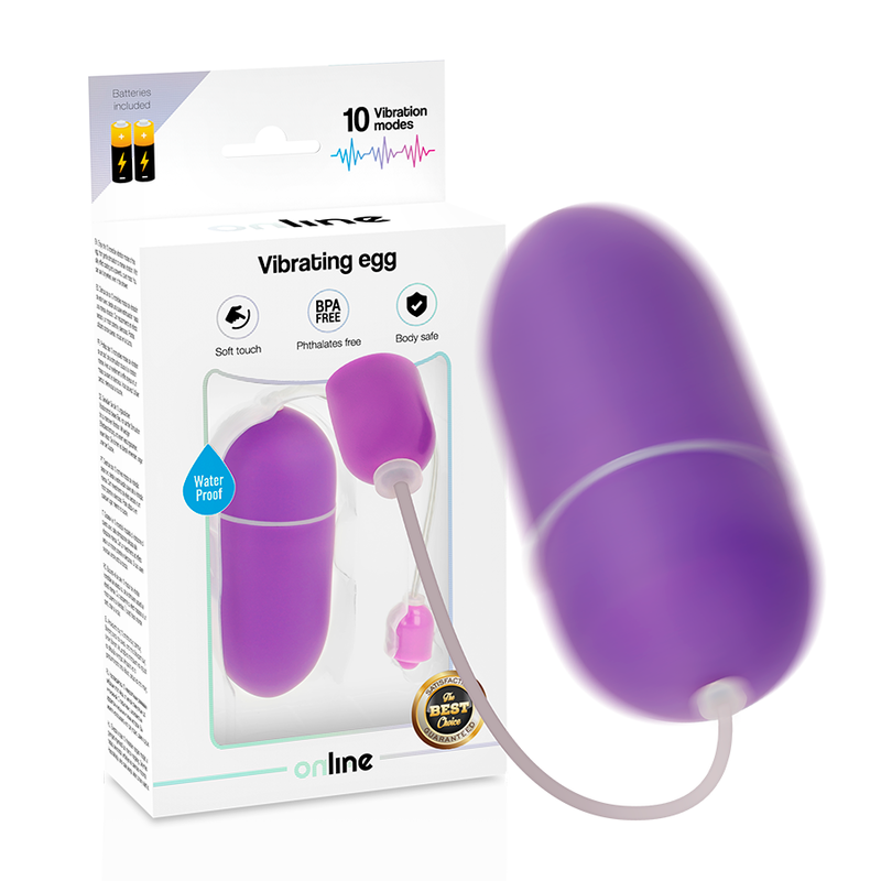 ONLINE - HUEVO VIBRADOR WATERPROOF LILA ONLINE