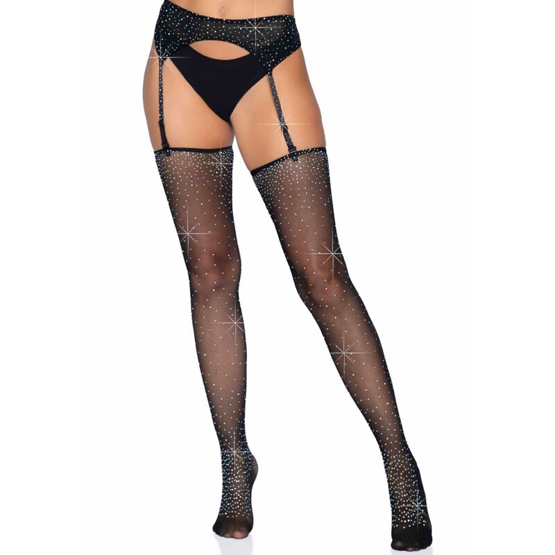 LEG AVENUE - MEDIAS BRILLANTES CON LIGUERO TALLA ÚNICA LEG AVENUE SETS
