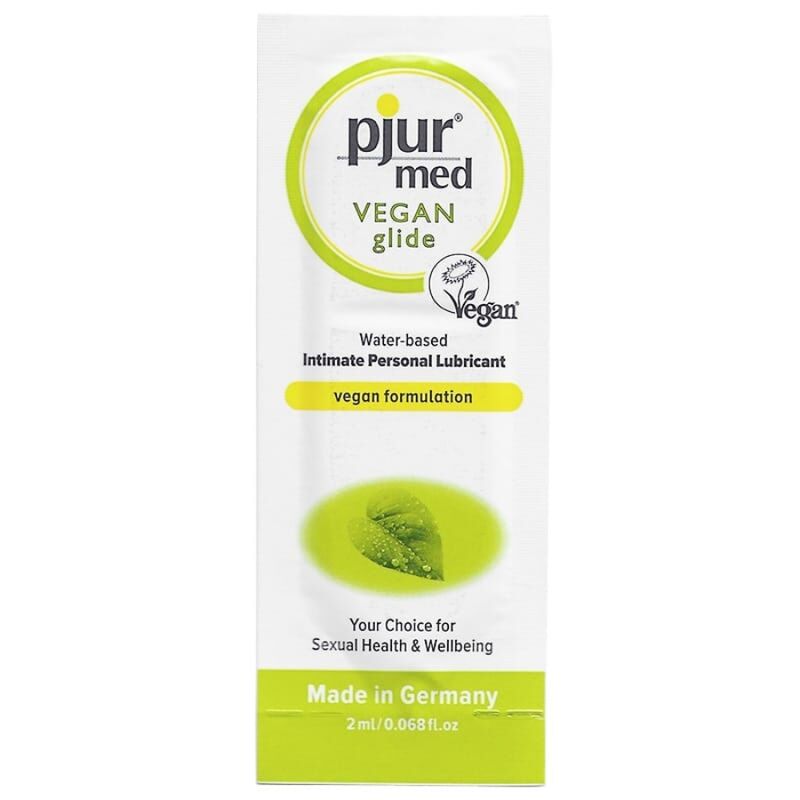 PJUR - MED VEGAN GLIDE LUBRICANTE BASE AGUA 2 ML PJUR