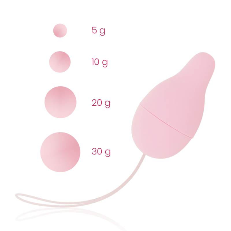 OHMAMA - DESARROLLADOR SUELO PELVICO KEGEL SISTEMA DE PESOS OHMAMA SET