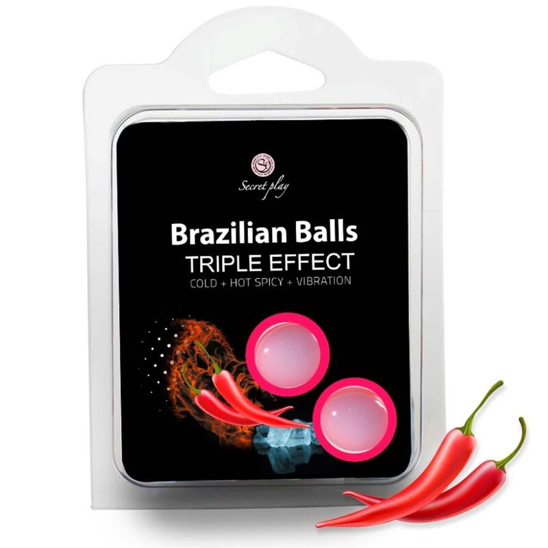 SECRETPLAY - SET 2 BRAZILIAN BALLS TRIPLE EFECTO SECRETPLAY COSMETIC