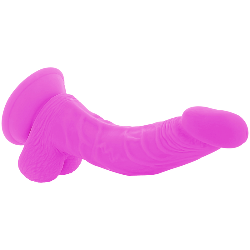 DIVERSIA - DILDO REALÍSTICO FLEXIBLE CON VIBRACIÓN LILA 21.5 CM -O- 4.5 CM DIVERSIA