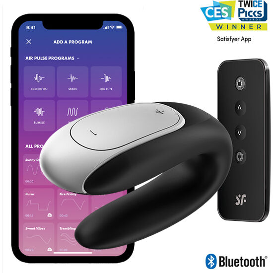 SATISFYER - DOUBLE FUN PARTNER VIBRADOR NEGRO SATISFYER CONNECT