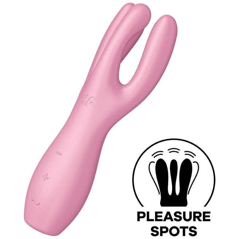 SATISFYER - THREESOME 3 VIBRADOR ROSA SATISFYER VIBRATOR