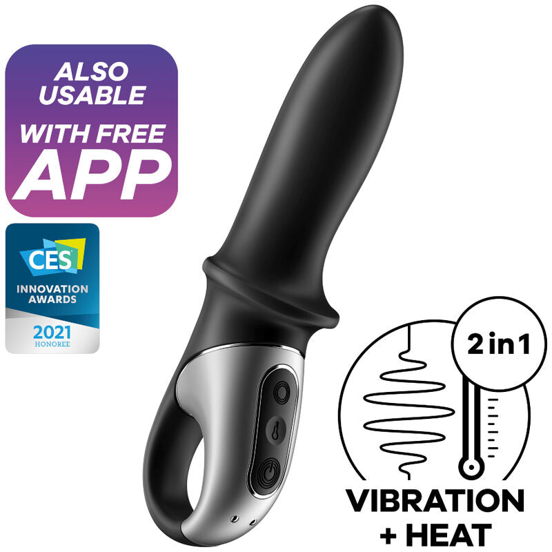 SATISFYER - HOT PASSION VIBRADOR ANAL APP NEGRO SATISFYER CONNECT