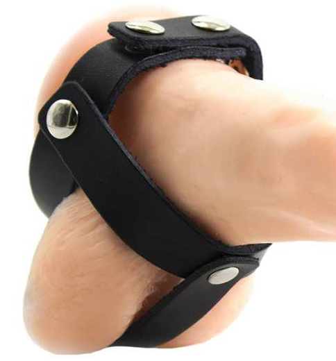 OHMAMA FETISH - FUNDA CUERO DE CASTIDAD PARA TESTICULOS OHMAMA FETISH