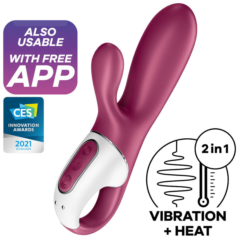 SATISFYER - HOT BUNNY VIBRADOR PUNTO G SATISFYER CONNECT