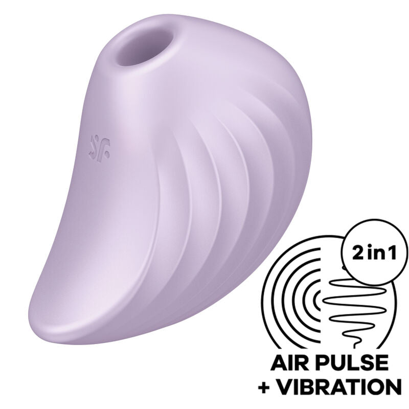 SATISFYER - PEARL DIVER ESTIMULADOR Y VIBRADOR VIOLETA SATISFYER AIR PULSE