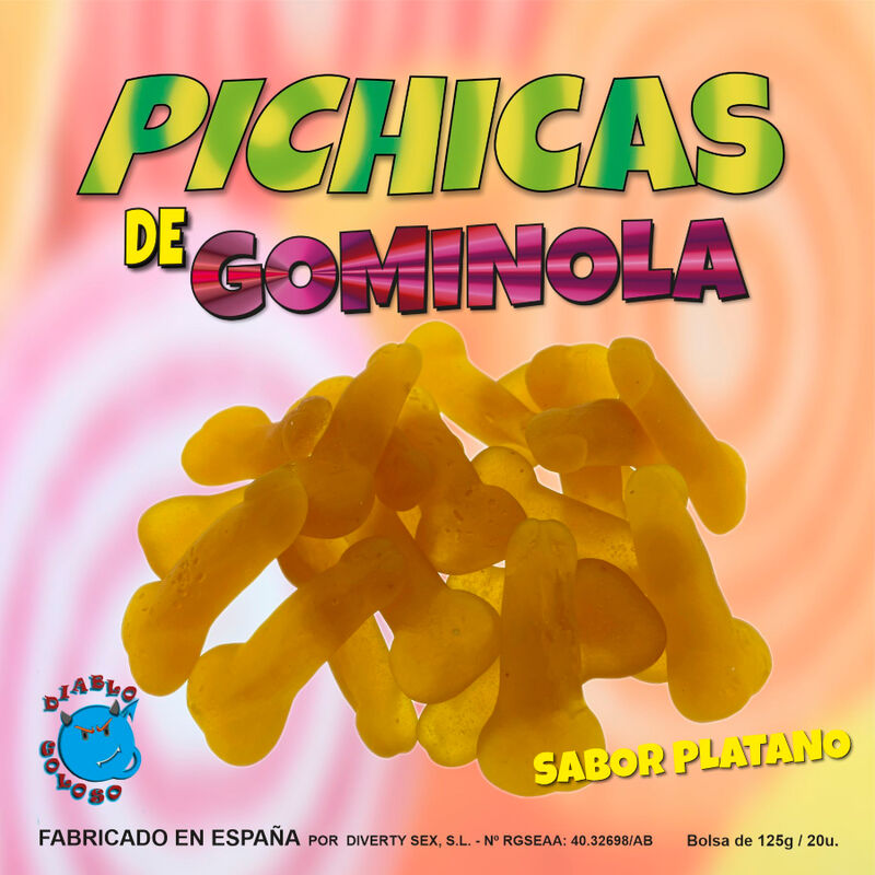 DIABLO GOLOSO - PICHITAS DE GOMINOLA PLATANO DIABLO GOLOSO