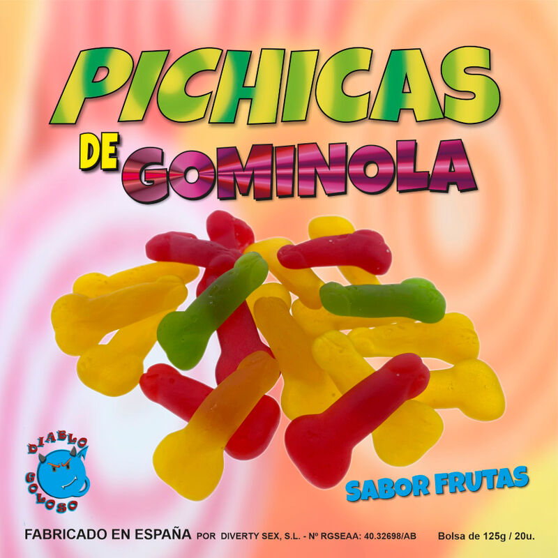 DIABLO GOLOSO - PICHITAS DE GOMINOLA FRUTAS DIABLO GOLOSO