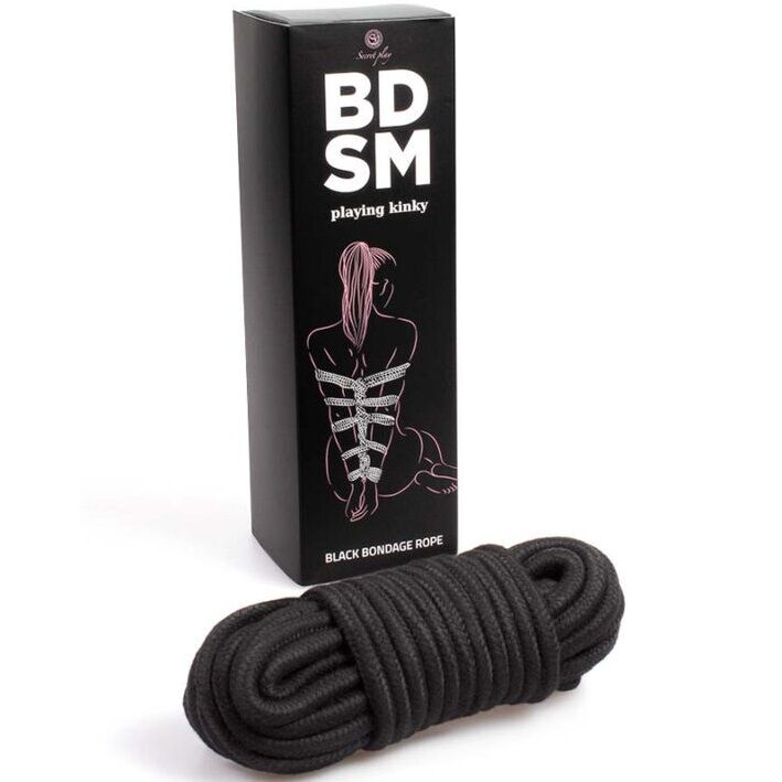 SECRETPLAY - CUERDA BONDAGE NEGRA BDSM COLLECTION SECRETPLAY 100% FETISH