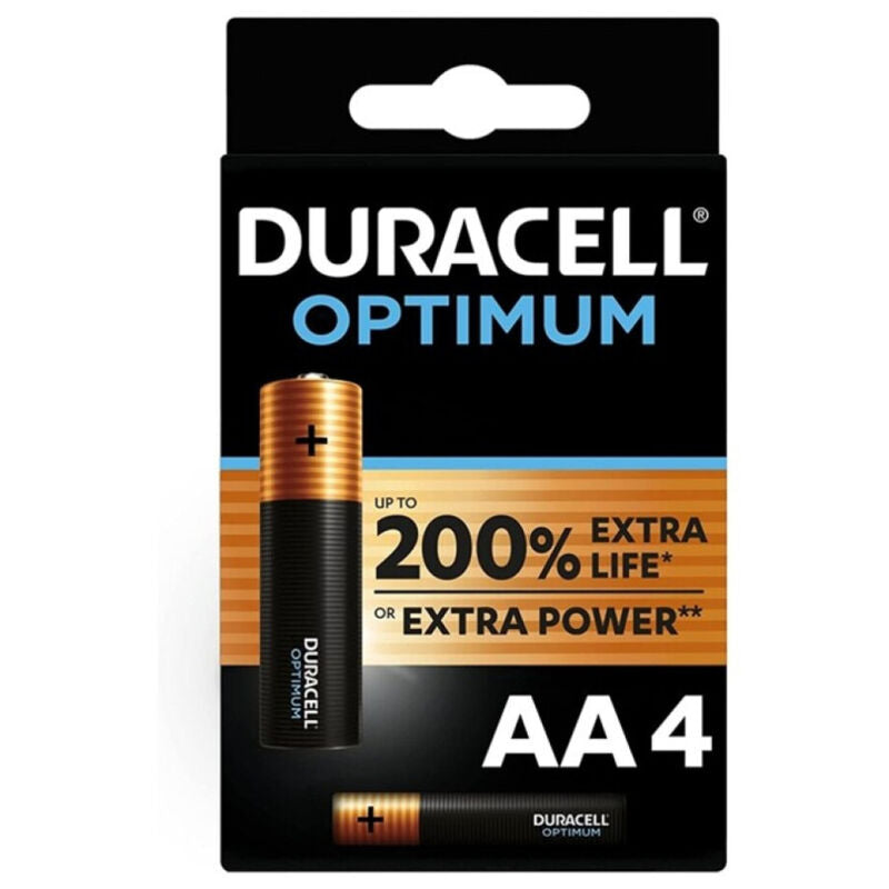 DURACELL - OPTIMUM 200 PILA ALCALINA AA LR6 BLISTER*4 DURACELL
